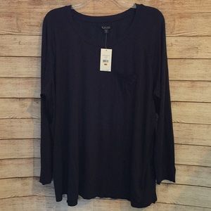 Navy blue pajama top